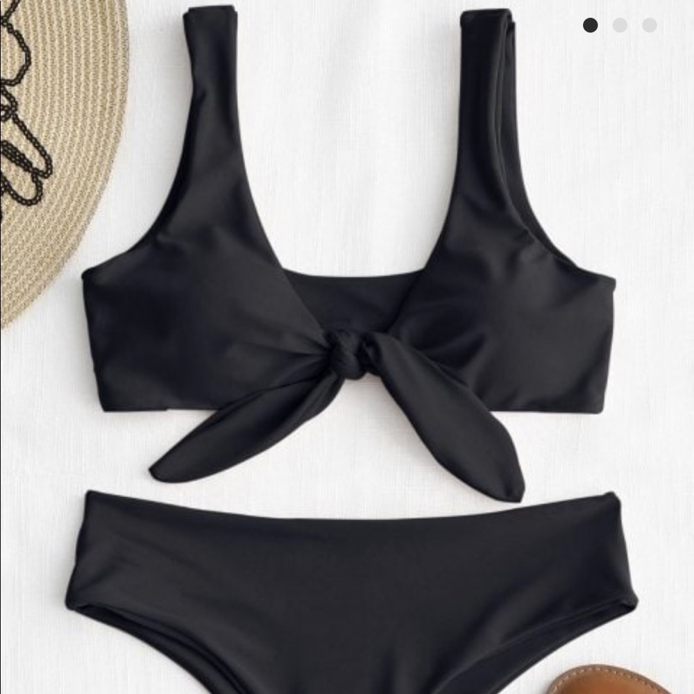 Zaful tie front bikini